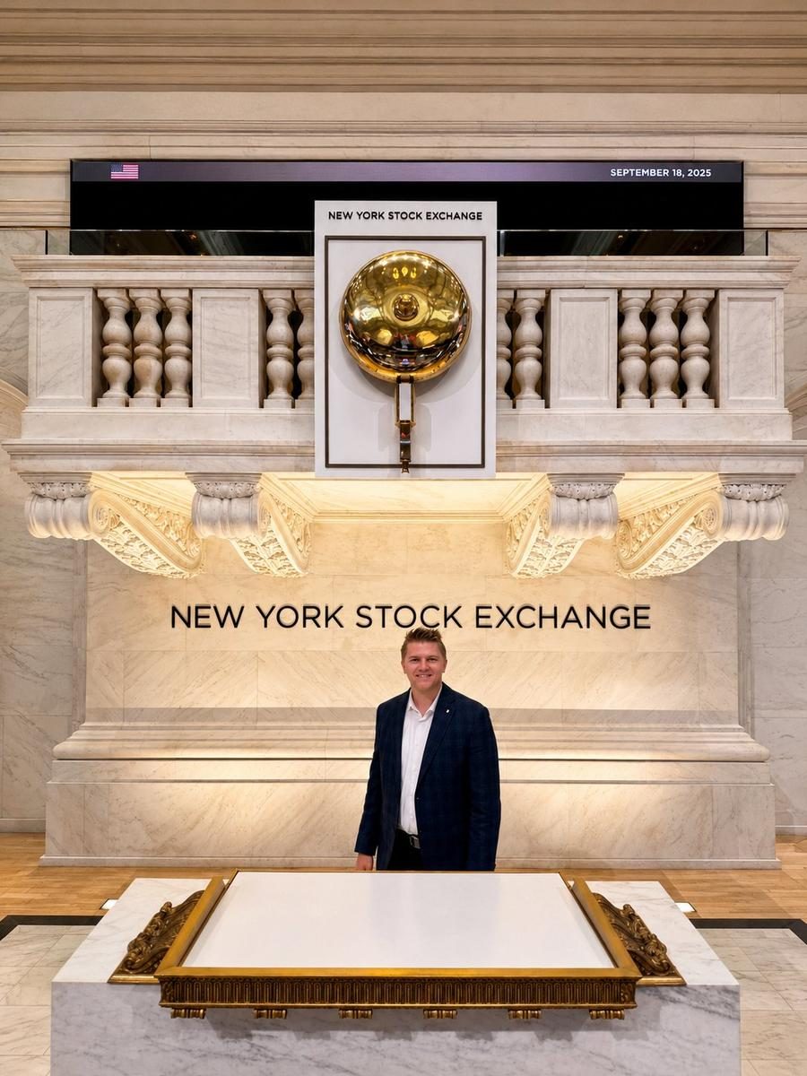 Caiden Owens at the New York Stock Exchange
